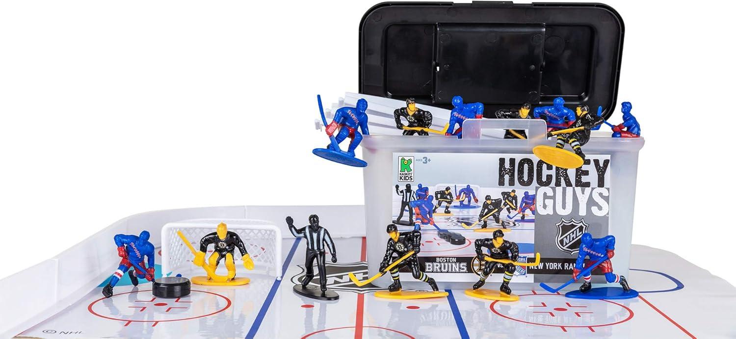 Kaskey NHL Hockey Sets - Rangers vs Bruins Showdown: 25 Pieces & 2 Teams for Creative Play Tested