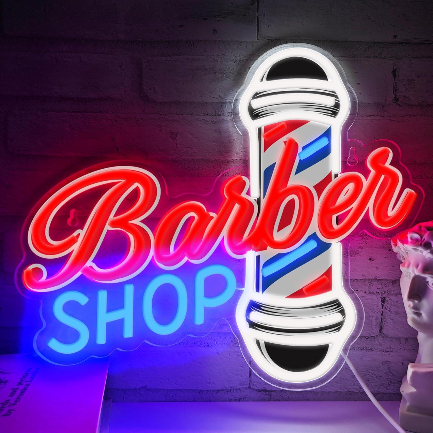 Barber Shop Neon Showdown: Tested with Surprising LED Lighting Benefits