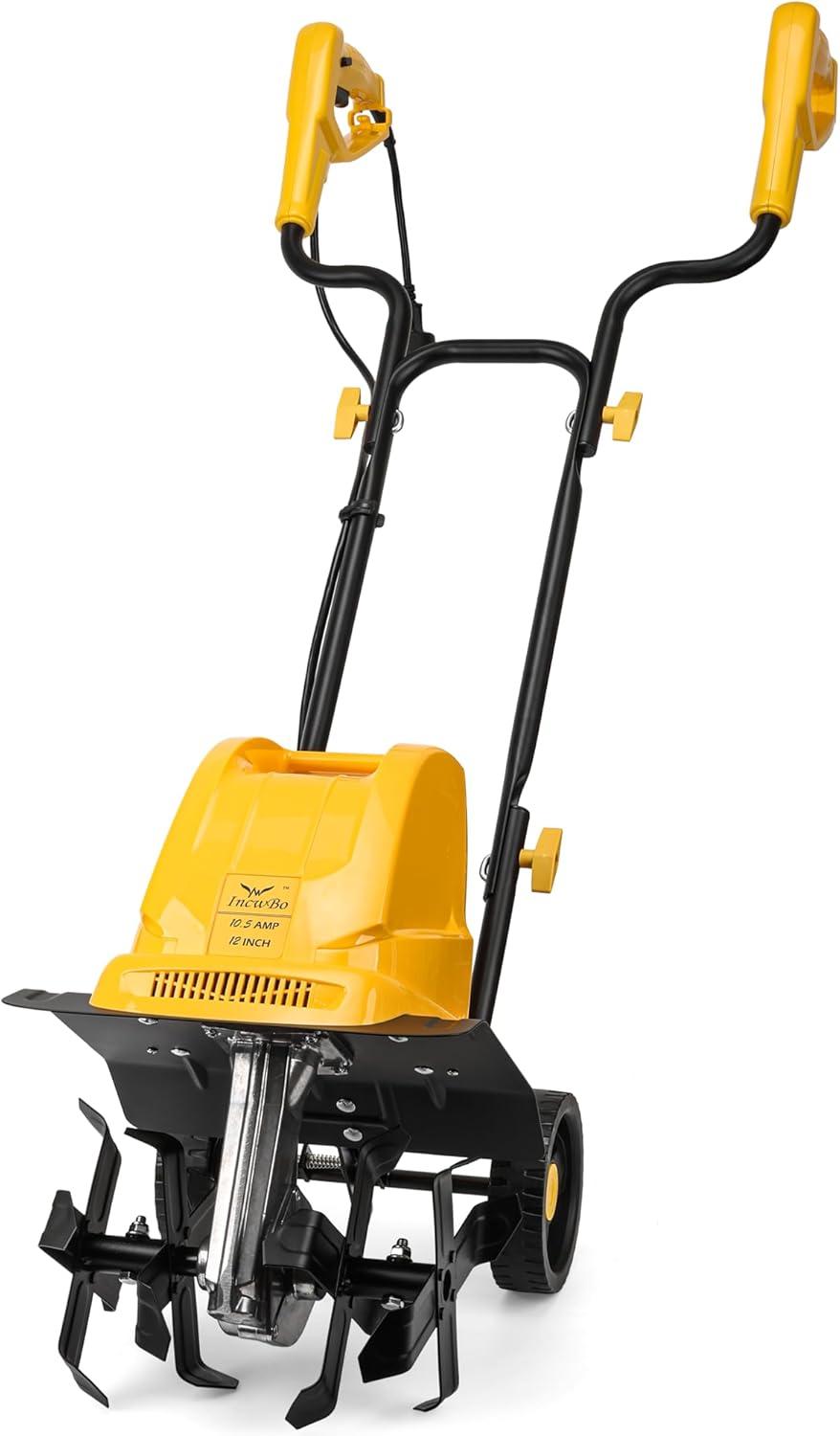 Garden Rototiller Showdown: 12-Inch Width, 10.5-Amp Power, Adjustable Wheels…