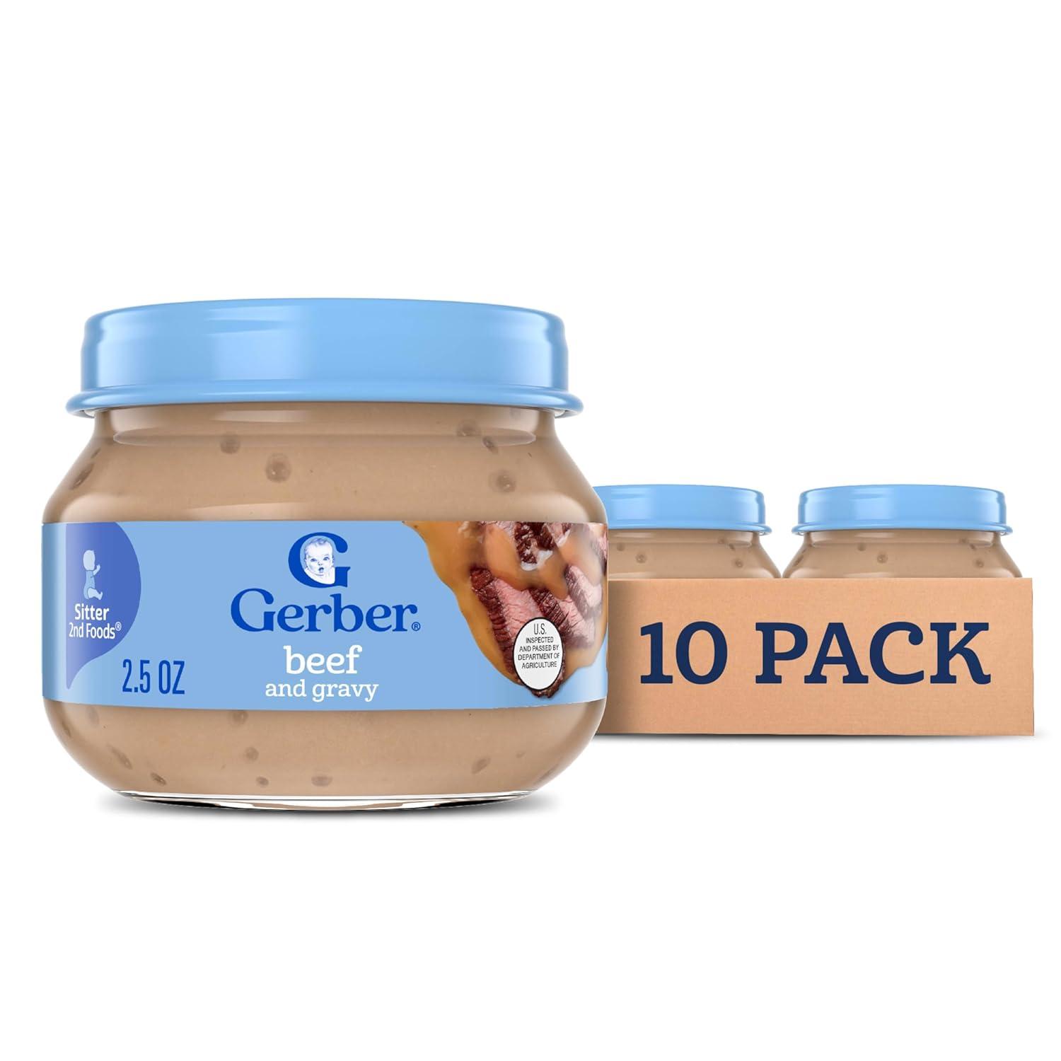 Gerber Stage 2 Beef & Gravy vs. Glass 10-Pack: Mealtime Tested