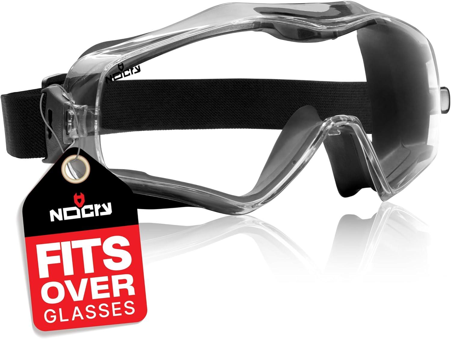 Chemistry Lab Showdown: NoCry Goggles Tested - Impact Res., Anti-Fog for Glasses-Free Safety