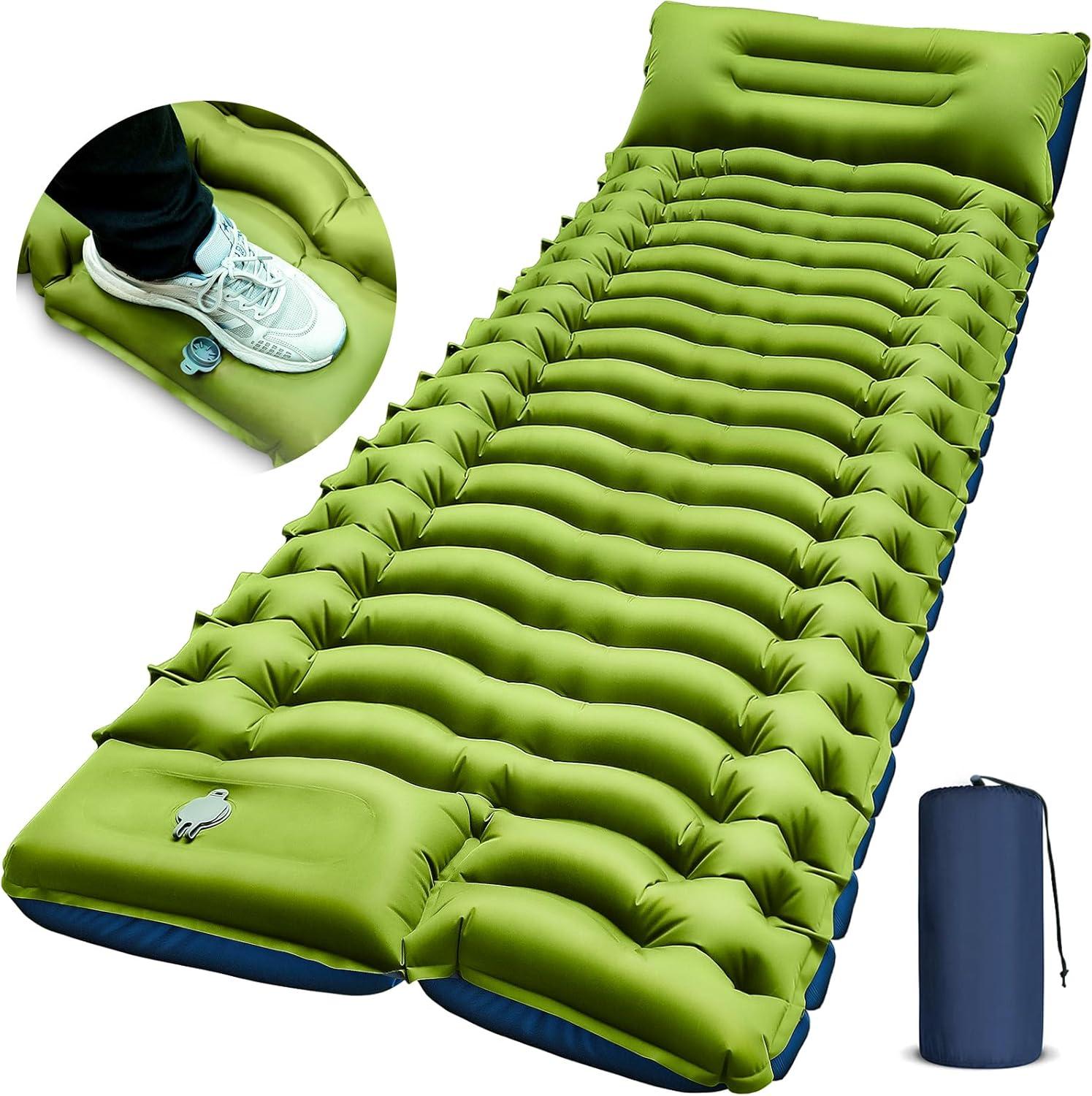 Tested Camping Mat Showdown: Built-in Pillow vs. Foot Pump for Travelers' Compact Comfort