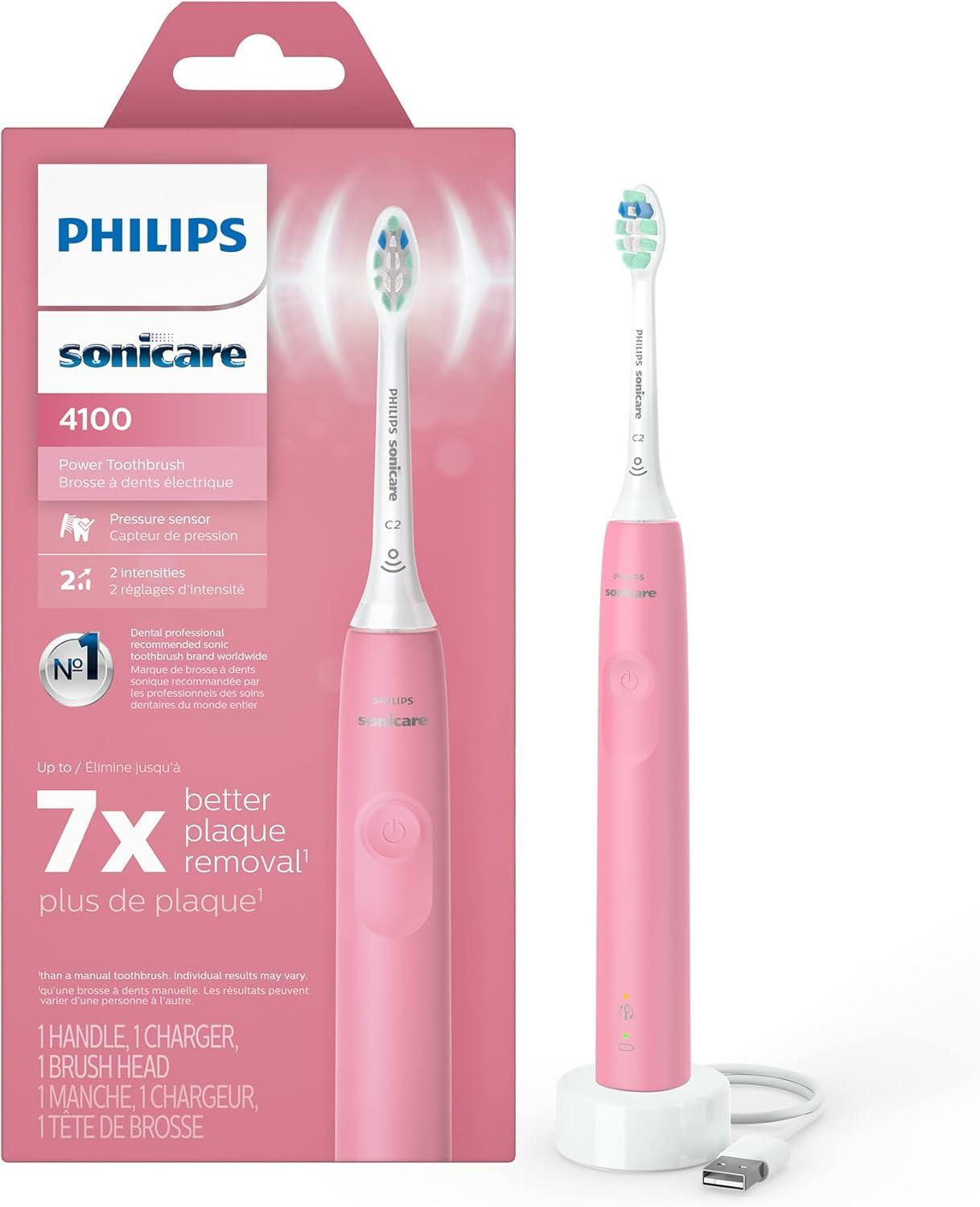 Philips Sonicare 4100: 14-Day Battery, Pressure Sensor, & SmarTimer Showdown for Oral Health