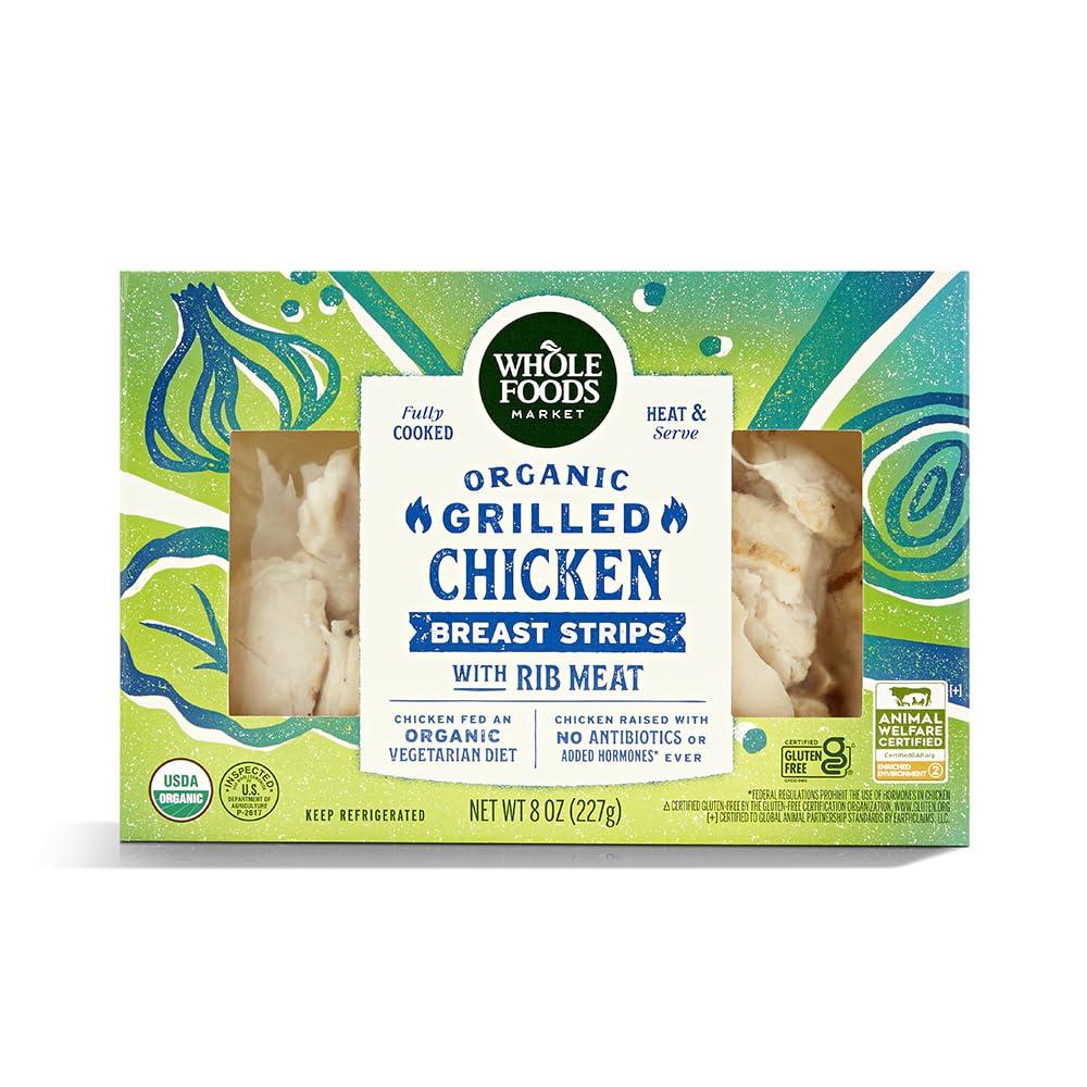 Whole Foods Market Organic Grilled Chicken Strips: Step 3 Tested in Healthy Showdown... (for dinner)