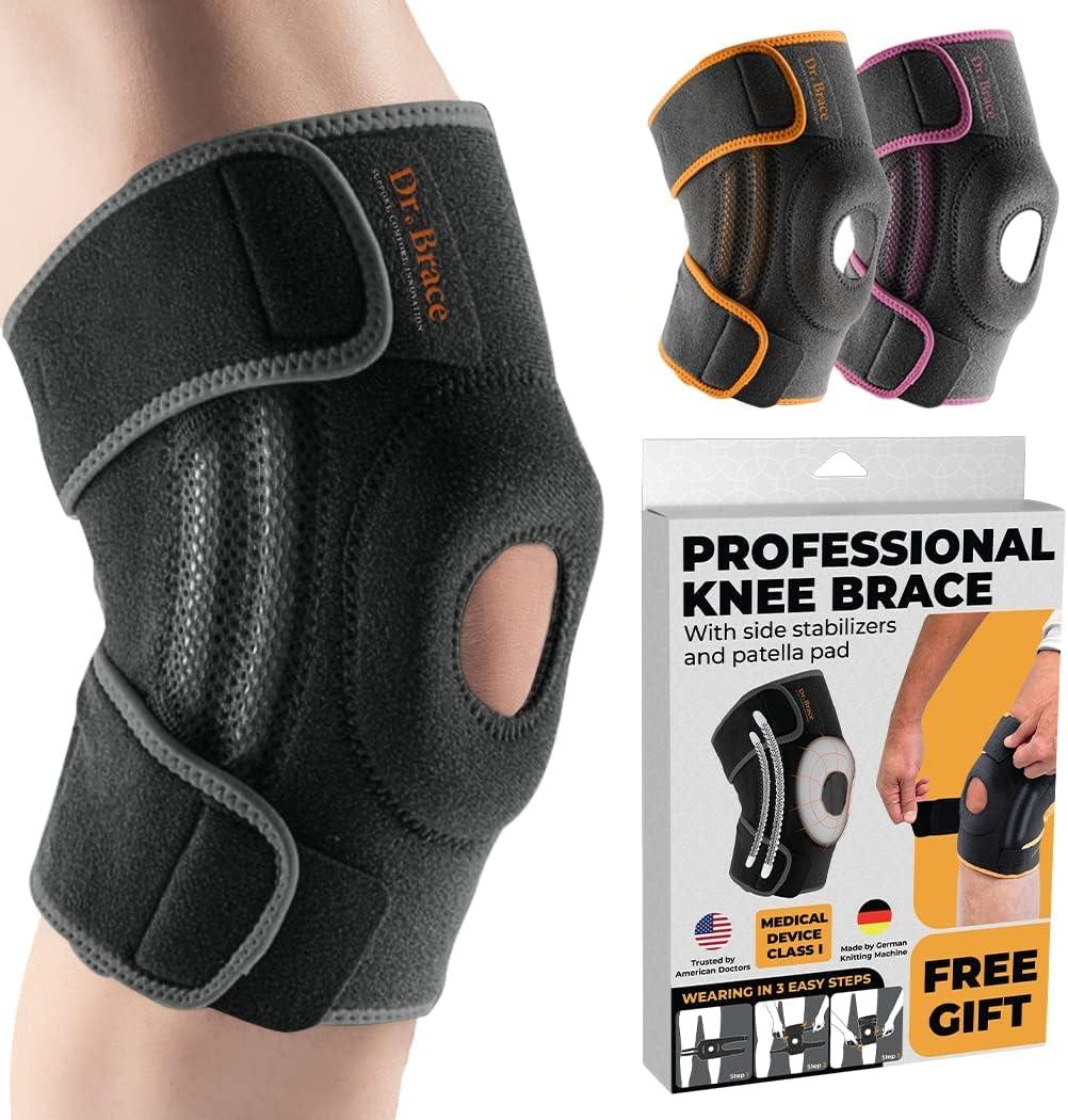 Tested Knee Braces for Meniscus & Arthritis: 6 Sizes, 24/7 Support, Breathable Fabric - Great Gift!