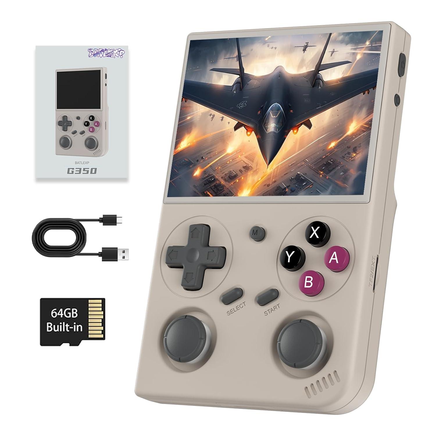 Surprising: Retro Console Tested with 3500mAh Battery, 64G Storage, and Linux OS for 7h Playtime, On-the-Go Fun