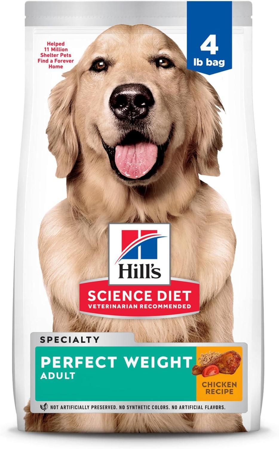 Hill's Science Diet Perfect Weight: Dry, Chicken, 4 lb Bag - Surprising Weight Management Win