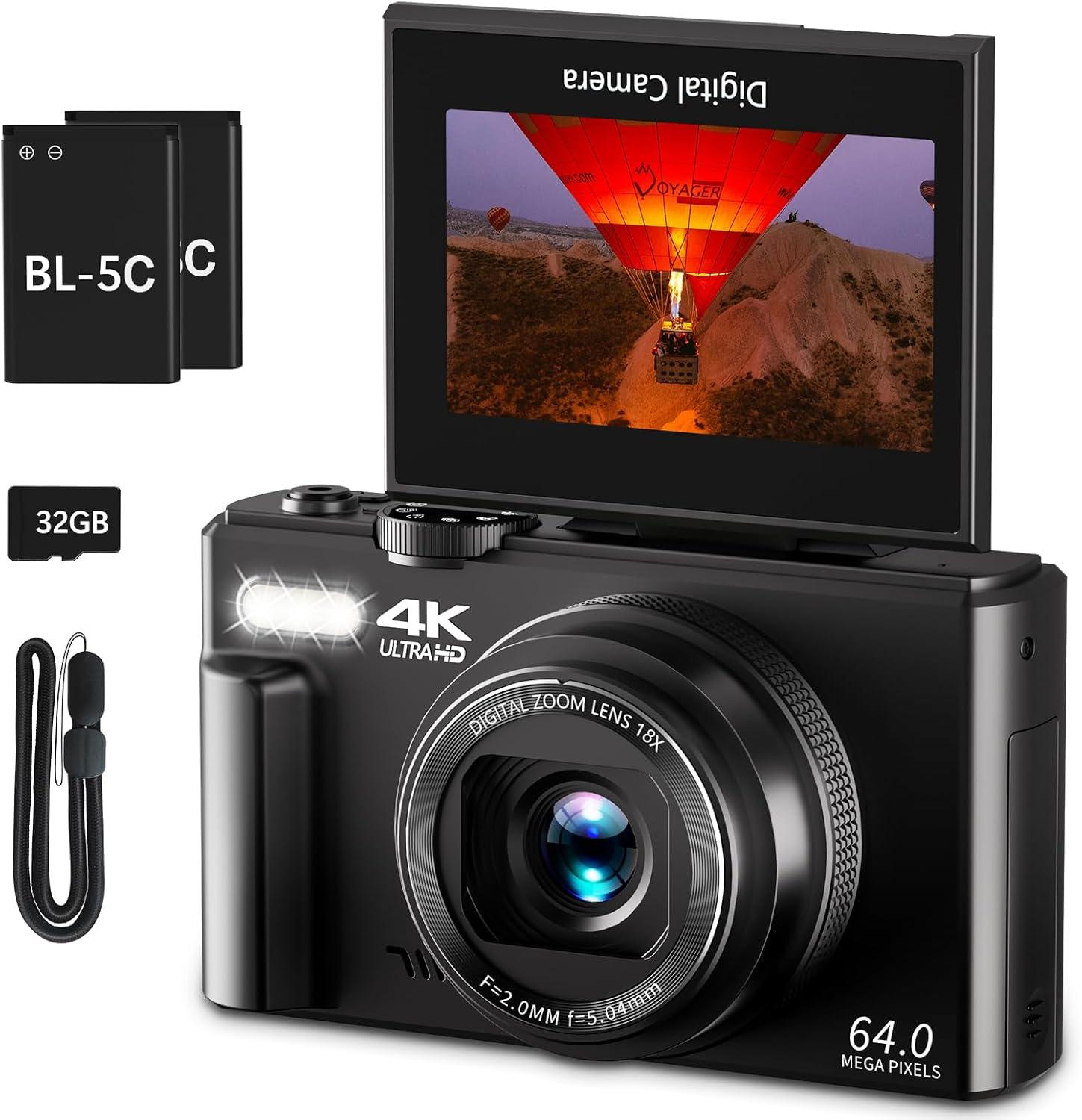 Showdown: 4K, 3" Flip Screen, 32GB SD - Surprising Insight for Vloggers' Needs?