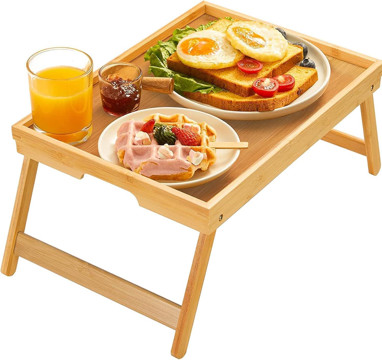 Bamboo Bed Tray Table Tested: Foldable Legs & Multi-Use for Modern Living