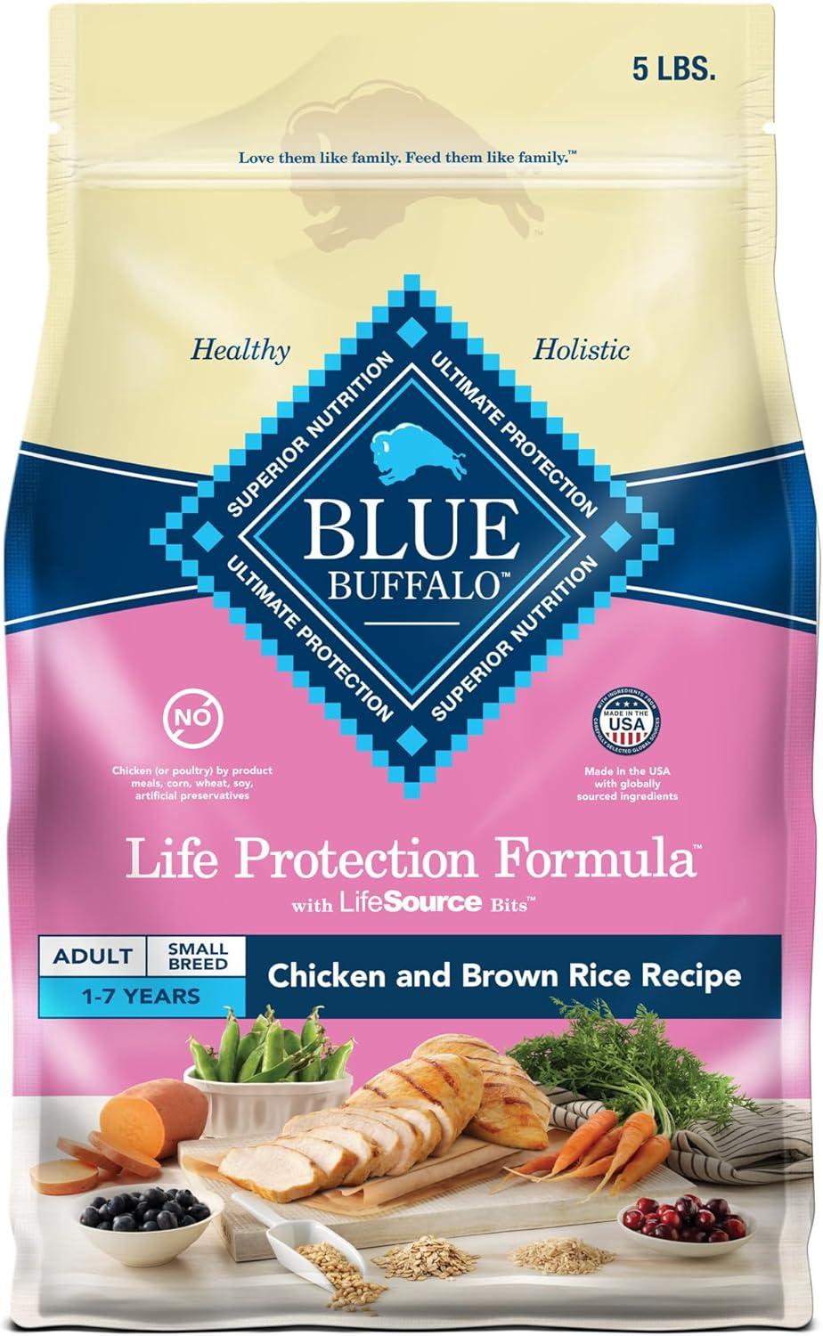 Blue Buffalo Showdown: Natural Ingredients, High-Energy Boost, Chicken & Rice for Active Small Breeds