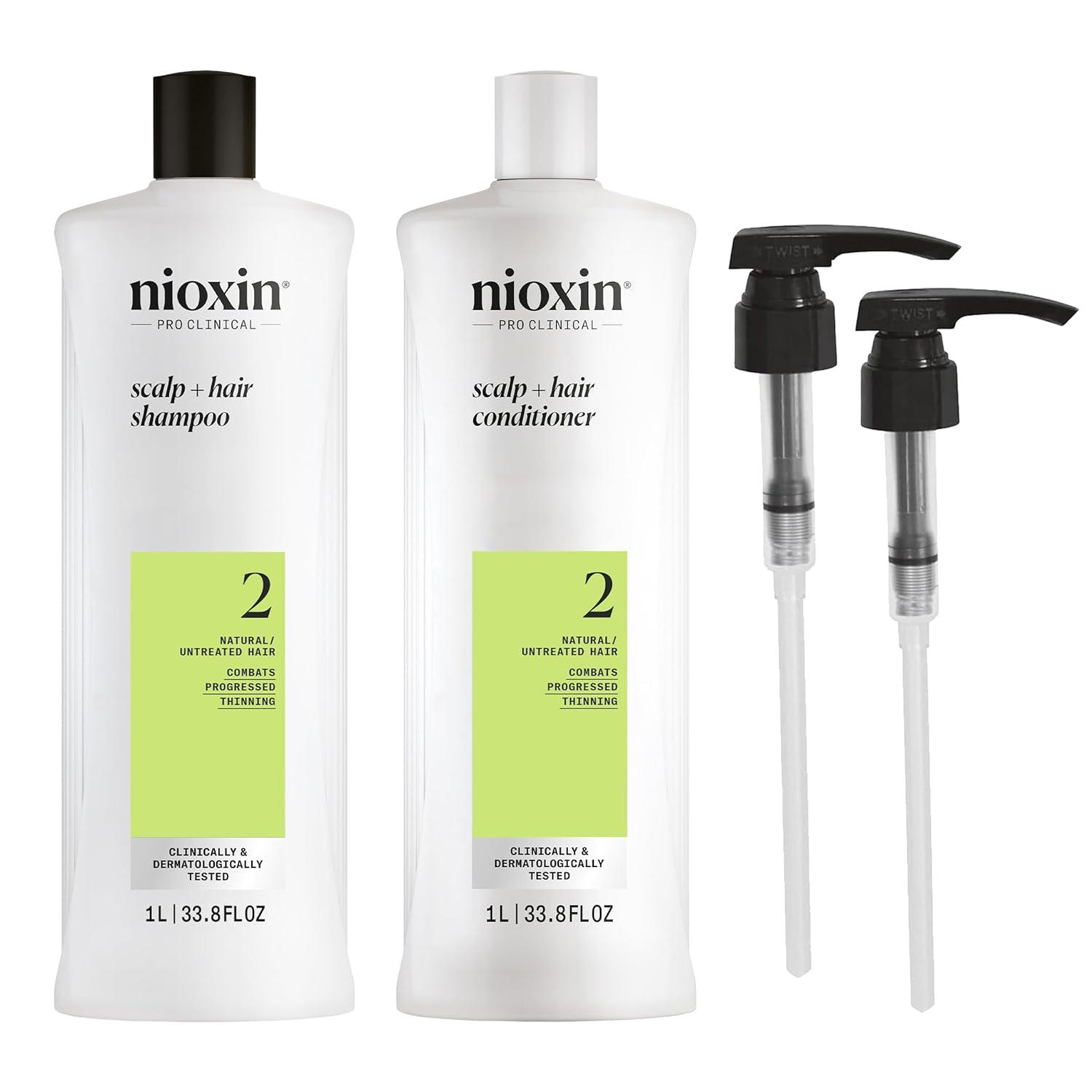 Nioxin System 2 vs. Liter Duo: Tested for Toning Thinning & Density Boost