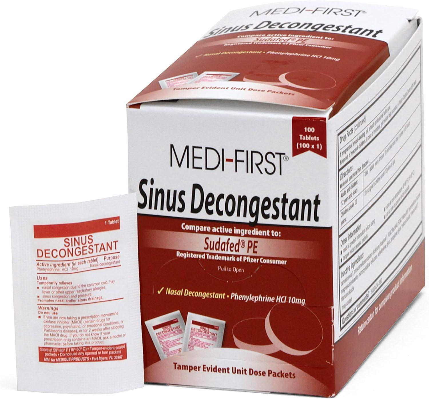 Medi-First 80933 vs. Nasal Sprays: Red Packaging, 100-Pack Convenience, Allergy Season Tested!