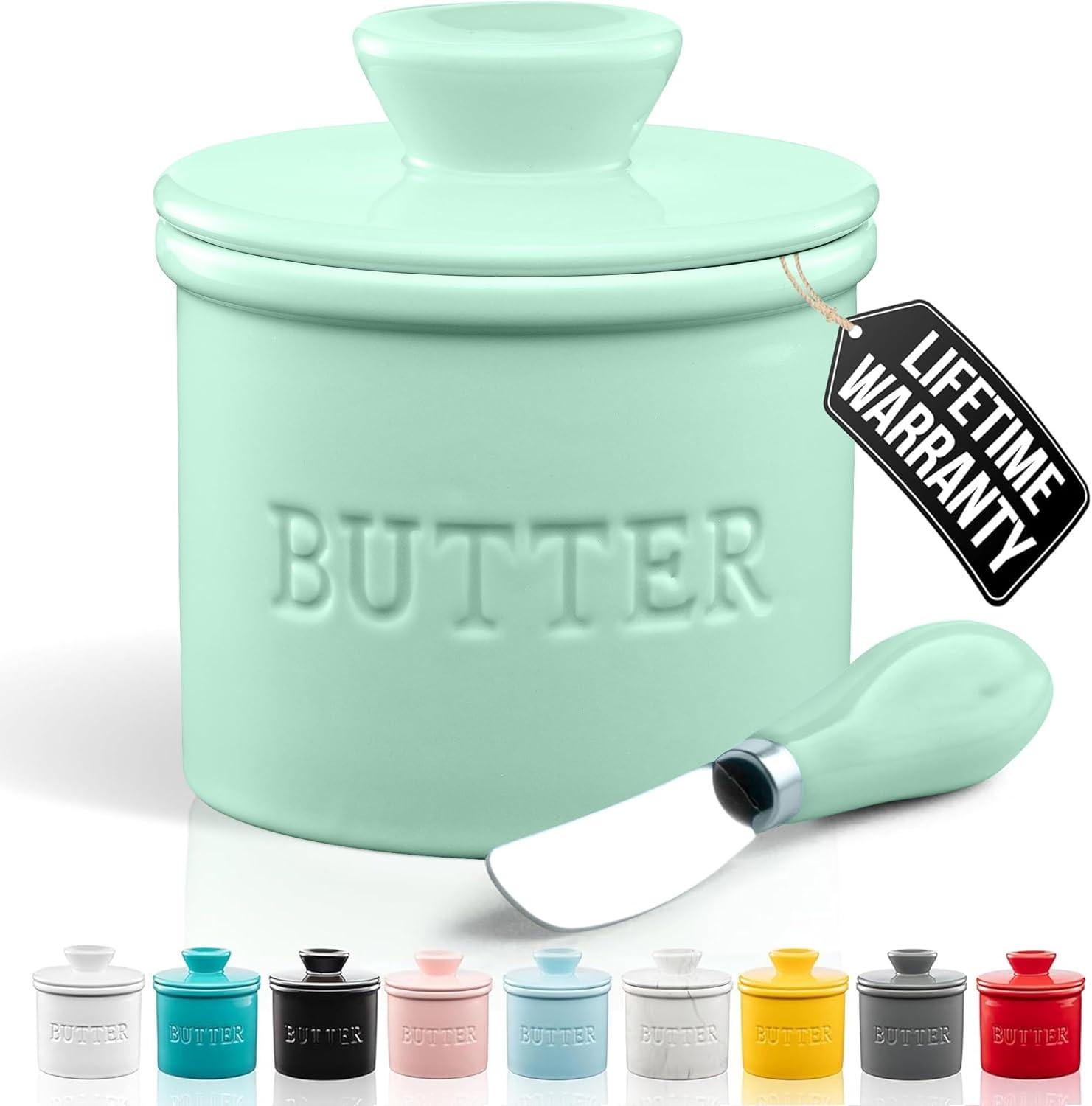 Zulay Porcelain Butter Crock Tested: Surprising Freshness & Lid-Knife Convenience