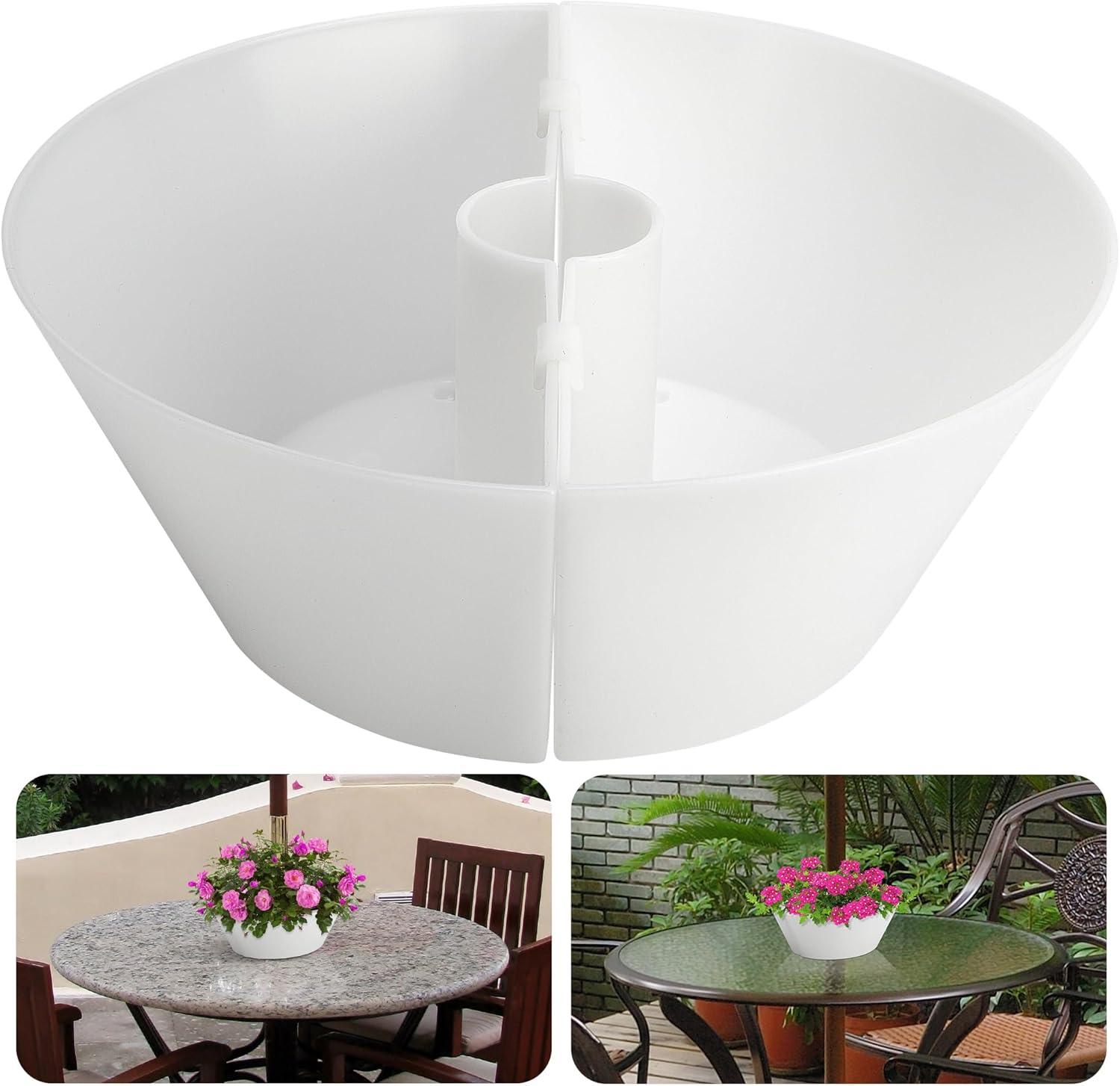 Umbrella Hole vs. White Half-Circle Pots: Tested Garden Use