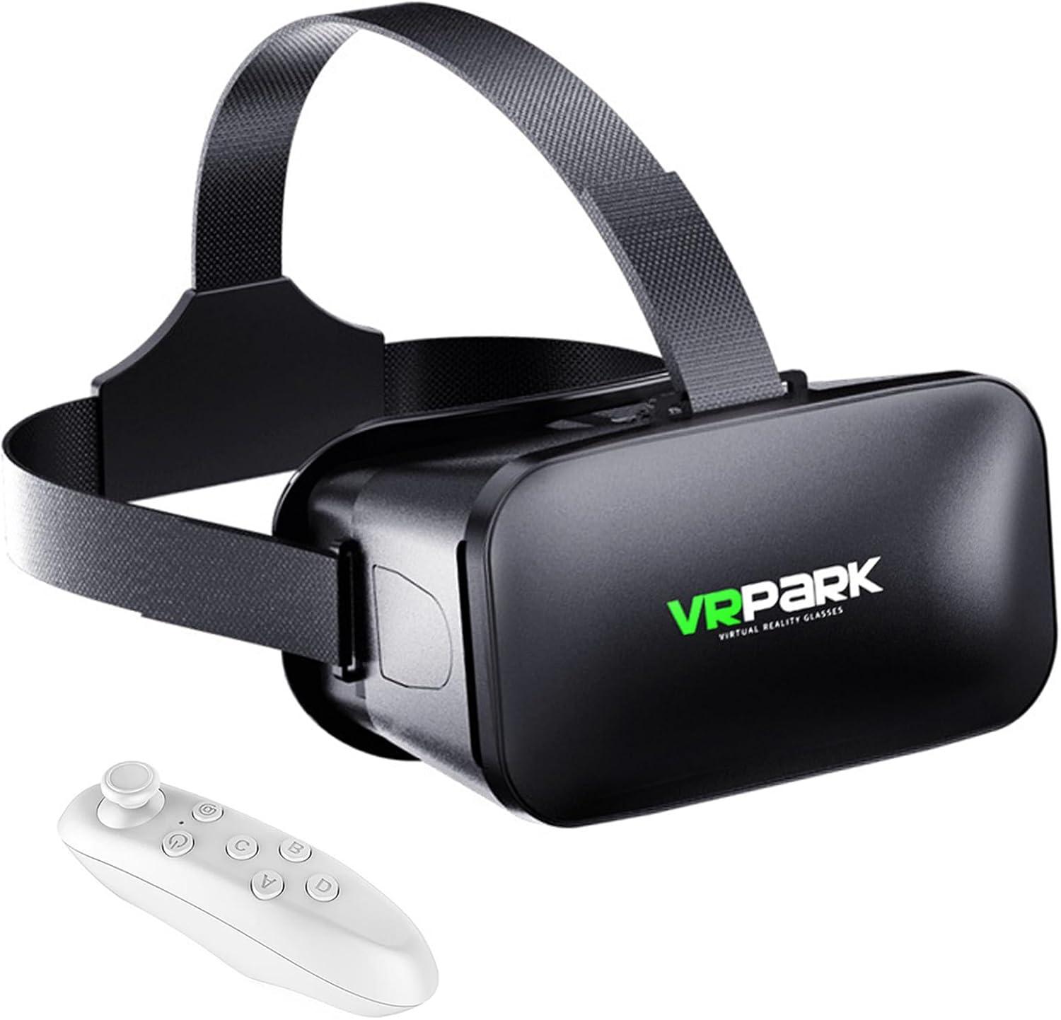 VR Headset Showdown: 3D Goggles, Anti-Blue Tech, & Controller Tested for Kids & Adults (Black)