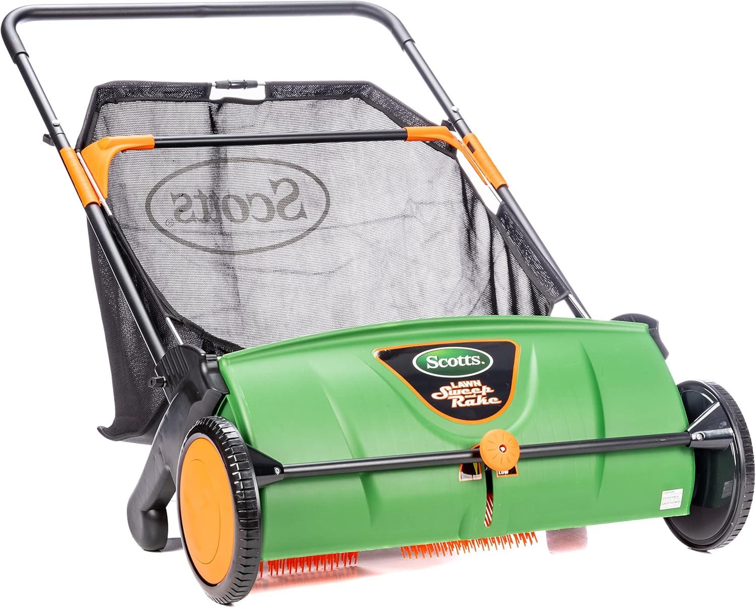 Scotts 26-Inch Push Lawn Sweeper Tested: Versus Gas, Surprising Dirt-Detector Precision