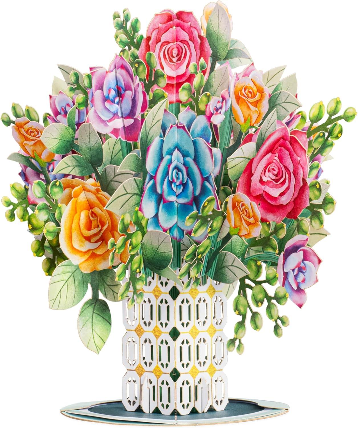 3D Pop-Up vs. Succulent Forever Flowers - Surprising Greeting Card Gift for Any Occasion?