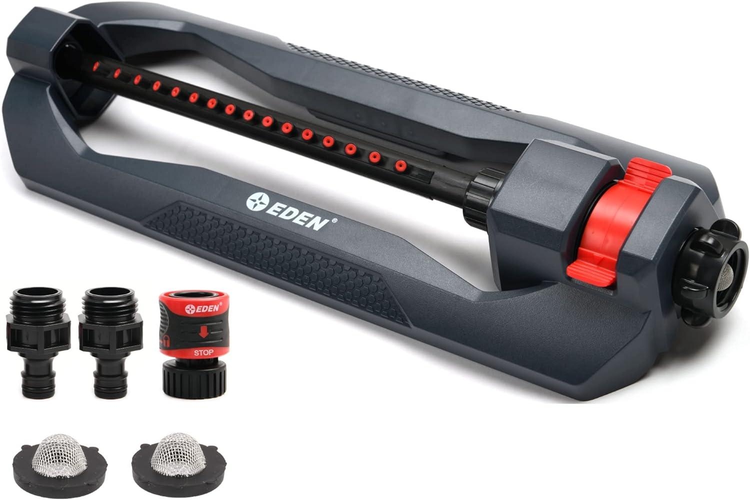 Eden 96213 Oscillating Sprinkler Tested: Heavy Base, 3,600 sq. ft. Coverage for Lawn & Garden