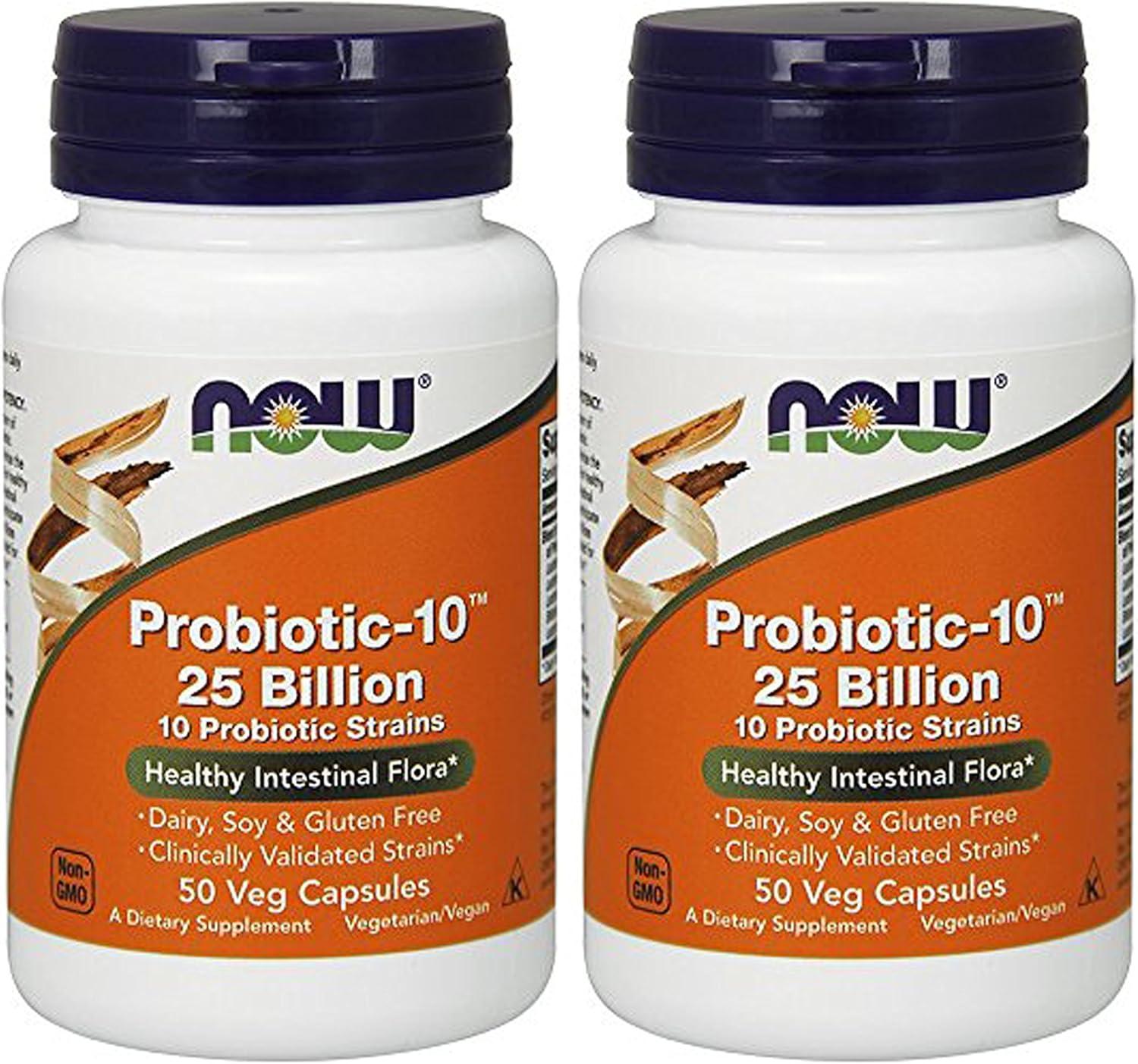 Probiotics Showdown: 25 Billion vs. 50Vcaps (2 Bottles) Surprise