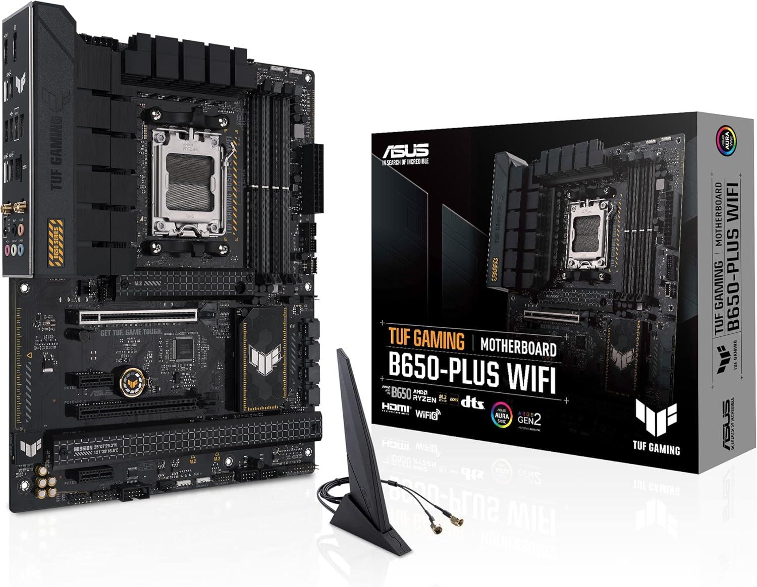 ASUS B650-PLUS Showdown: 14 Power Stages, Aura Sync, DDR5 for 2024 Builds