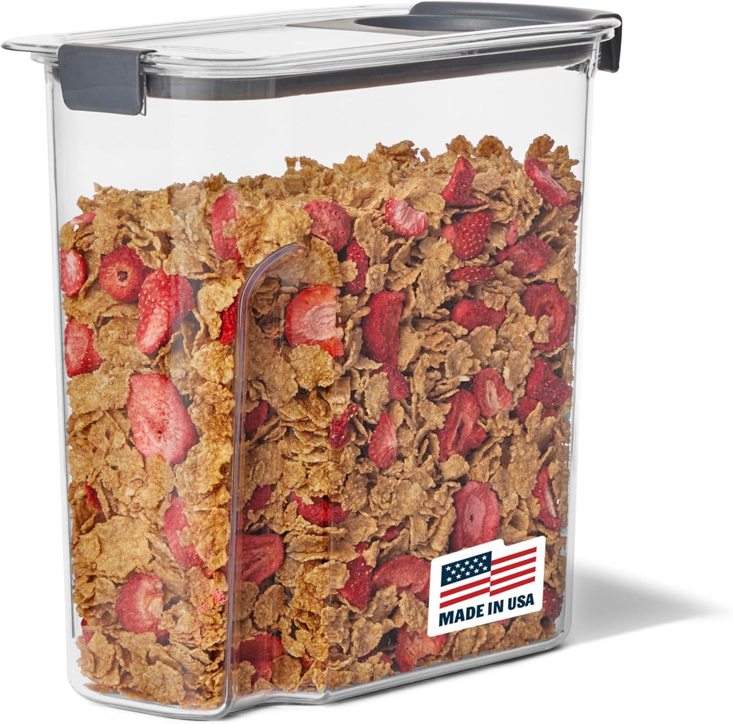 Rubbermaid Brilliance Shatterproof Container: 32oz Airtight Tested for Pantry Survival