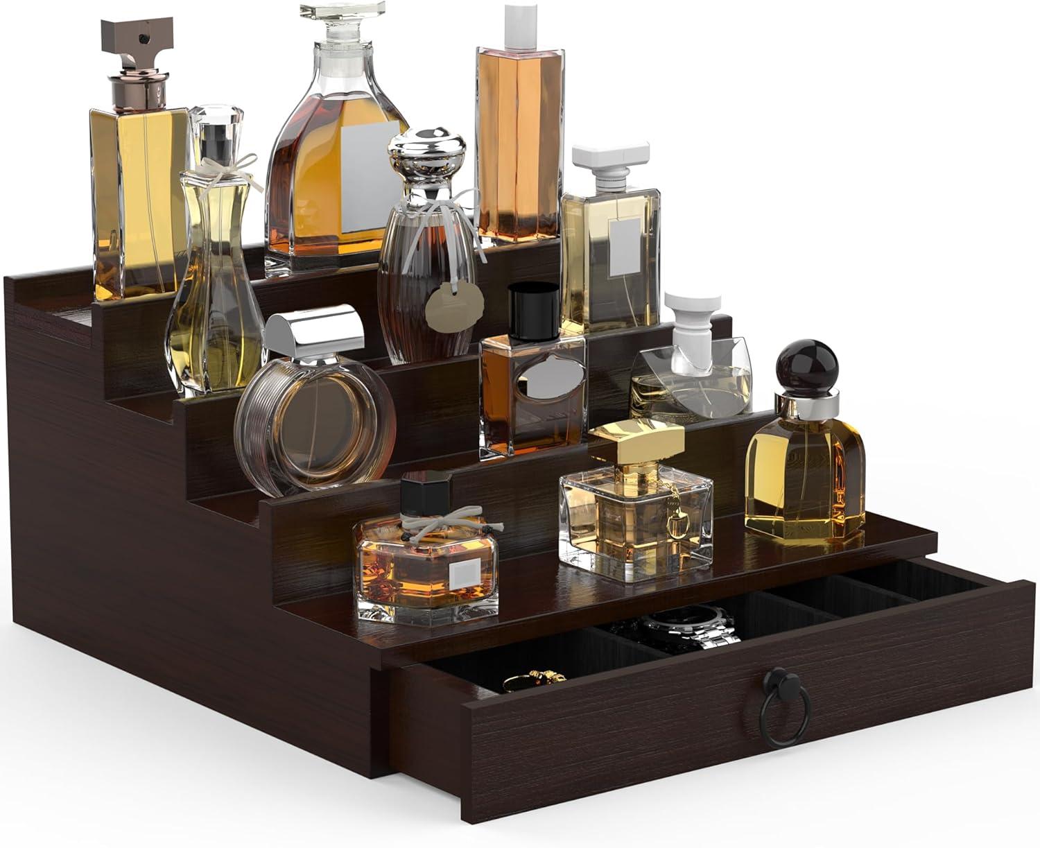 Surprising Multi-Tiered Cologne Stand: Maximize Storage & Gifting Potential