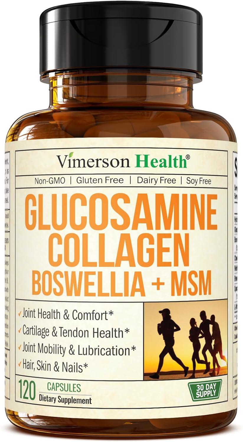 Joint Support Showdown: Hydrolyzed Collagen vs Quercetin & Boswellia - HSA/FSA Eligible 120 Caps