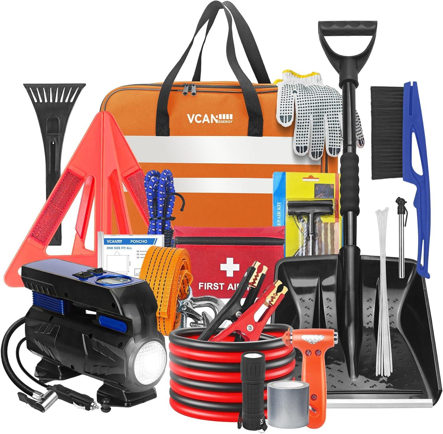 Car Emergency Kit Showdown: Air Compressor, Winter Safety, Truck Compatibility - Tested for Winter Reliability