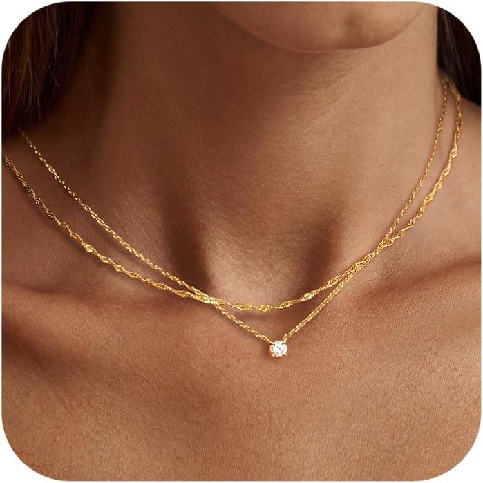 Tewiky CZ Diamond vs. Dainty 14k Sterling Chokers: Surprising Jewelry Insight