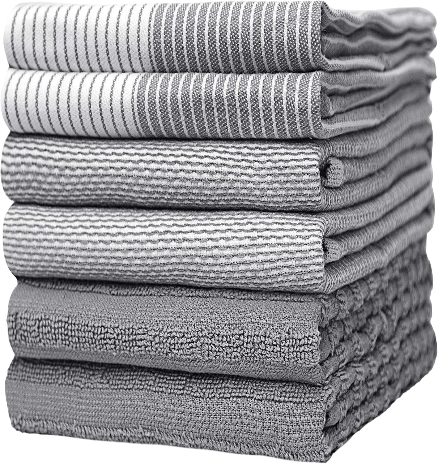 Kitchen Towels Showdown: 6-Pack, Cotton, Terry, Hanging Loop, Gray-Surprising Benefits?