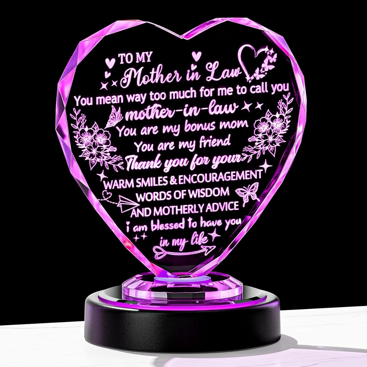 Mother's Day Gift Showdown: Glass Heart & Multicolor LED Surprise