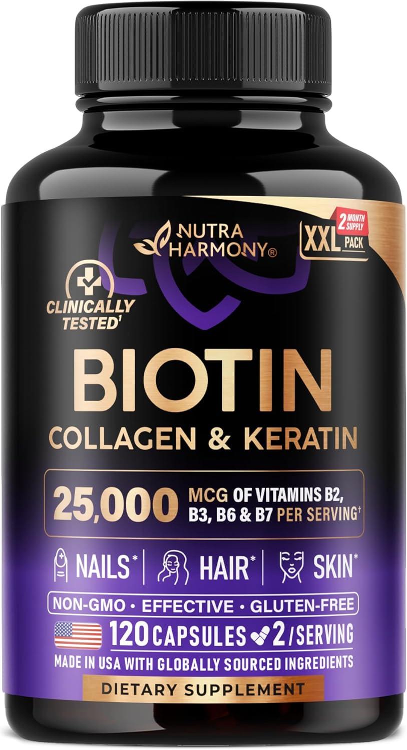 Surprising Beauty Boost: Biotin & Collagen (Non-GMO, Gluten-Free)