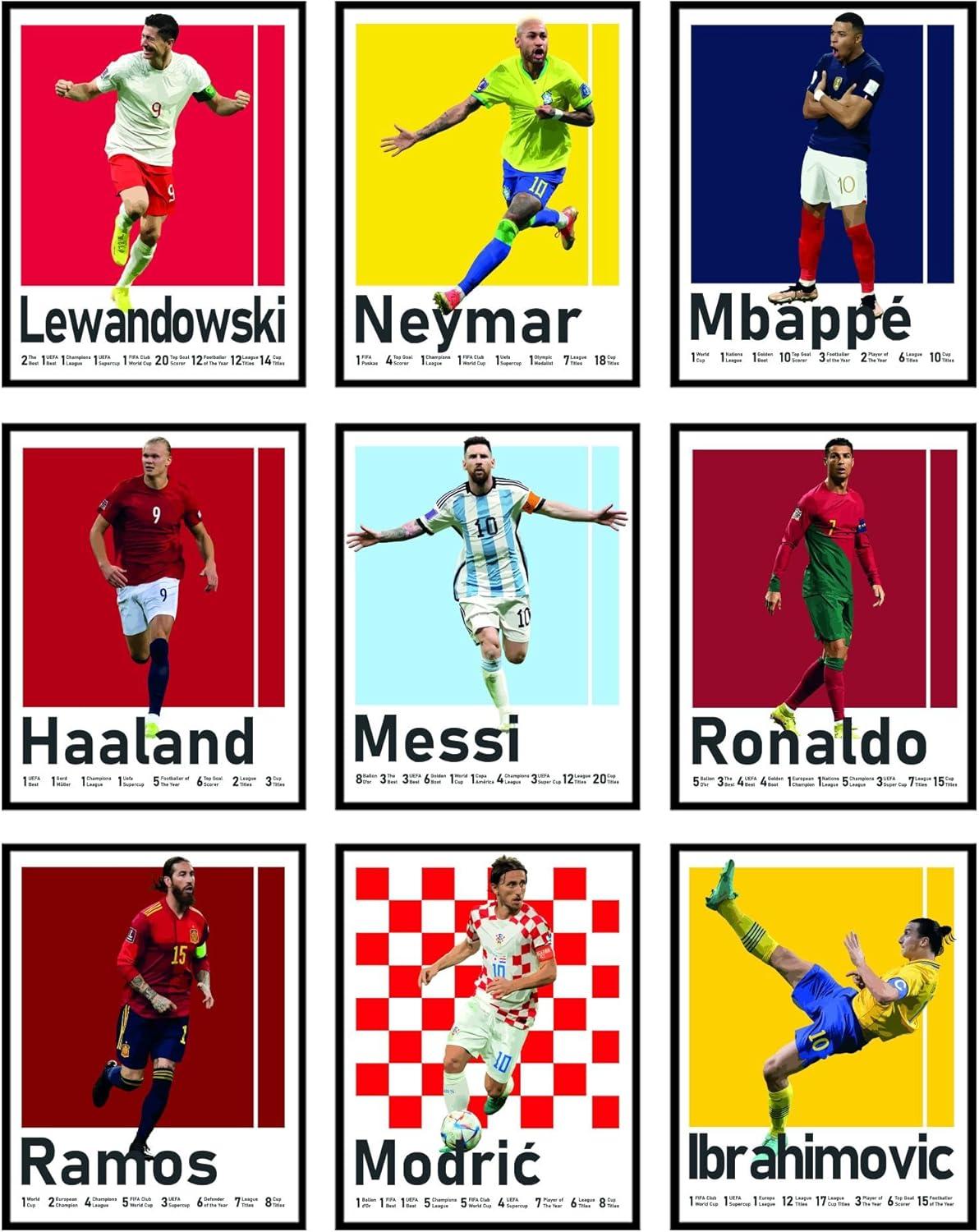 Surprising Insight: BigWig Soccer Decor vs. Unframed 9-Piece Set, Messi Poster, World Cup Wall Art