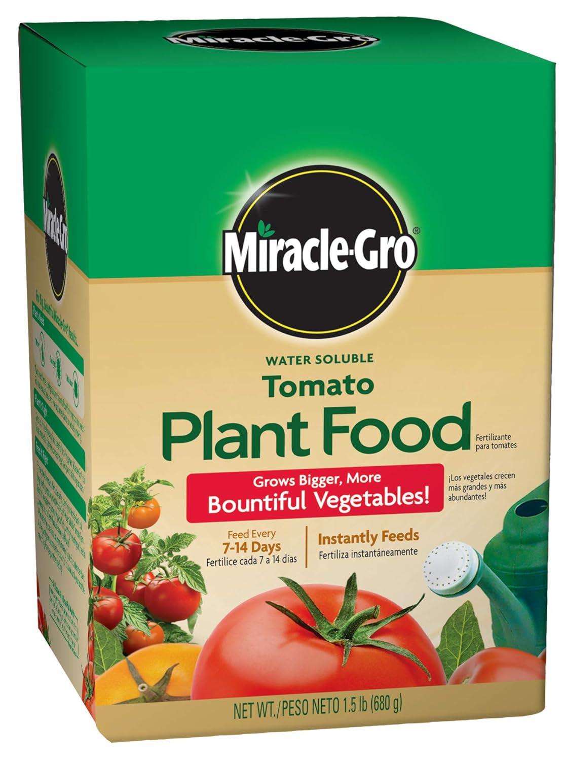 Miracle-Gro Water Soluble Tomato Food vs. [Other]: Surprising Nutrient Boost for Growing Season Tested