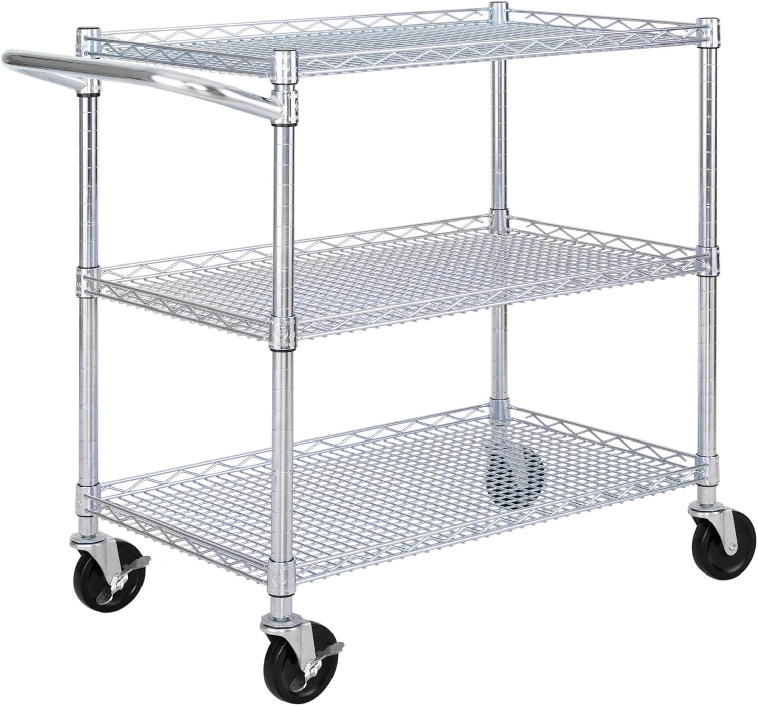Utility Cart Showdown: NSF Tested Steel Shelves... Handle Bar's Kitchen Use?