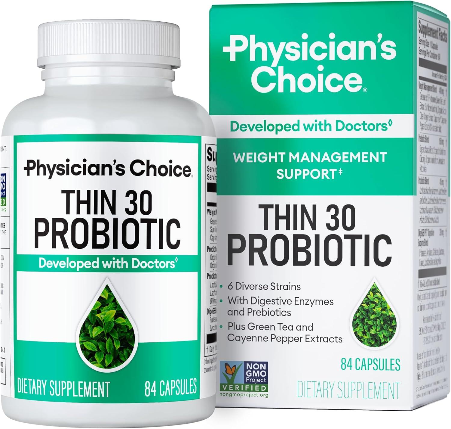 Physician's Choice Probiotics Showdown: 6 Strains, Cayenne, & Green Tea for Gut Health