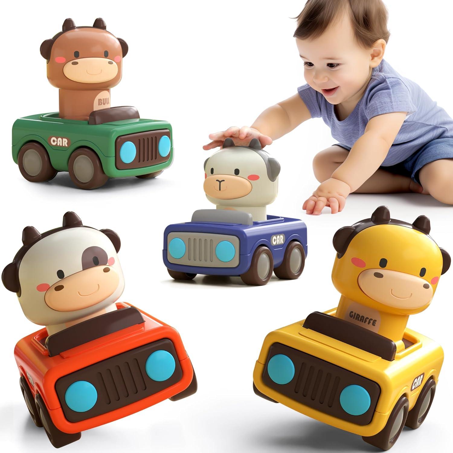 Baby Car Toys Tested: Press-to-Go, Animal Racing, Play Set, Friction... 1st Birthday Gift?
