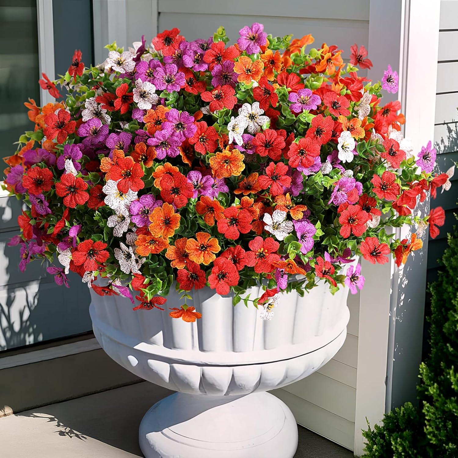 12-Bundle UV-Resistant Outdoor Decor vs Silk Realistic Plants - Surprising Low-Maintenance Tested