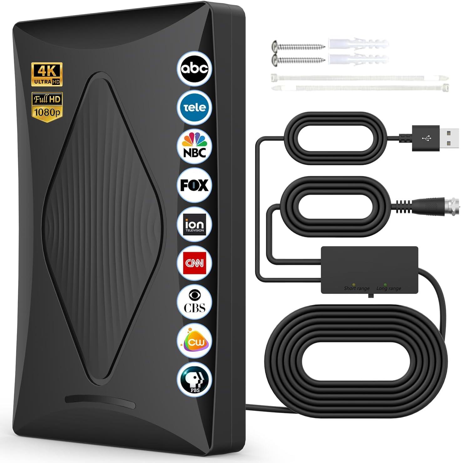 Indoor Antenna Showdown: 2200+ Miles Signal Booster Tested for HD 4K Reception