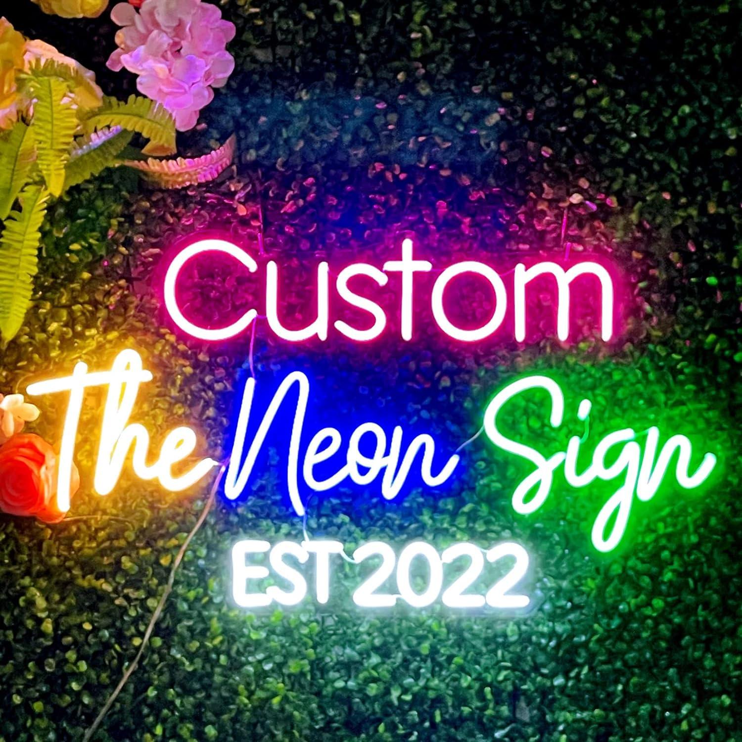 Custom Neon (Wall Decor) vs LED (Size 16-55"): Surprising Flexibility for Parties