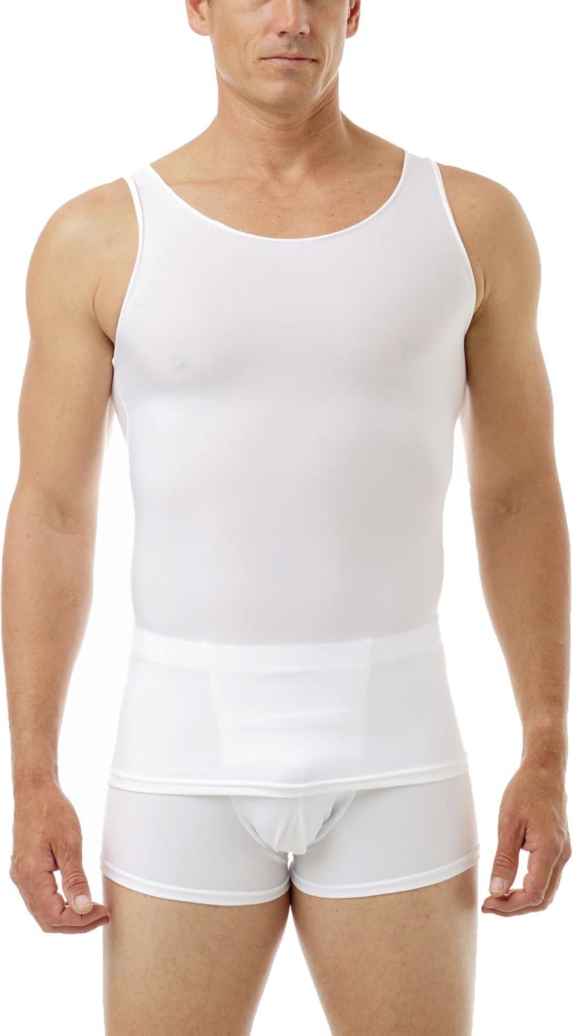 Compare Esteem Apparel's Seamless Shapewear, Max Strength Compression, SPF 50 Tanks for Men