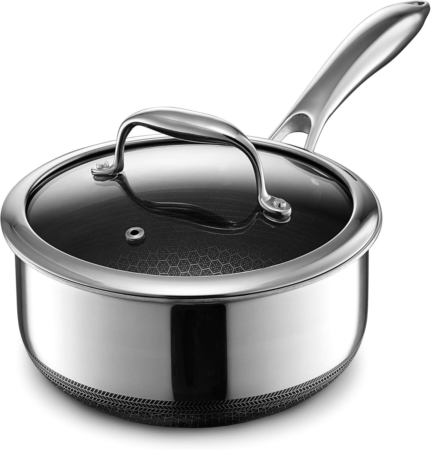HexClad 3-Quart Saucepan Tested for Ultimate Sear... and Surprising Durability (Oven-Safe 900°F, Induction Ready)