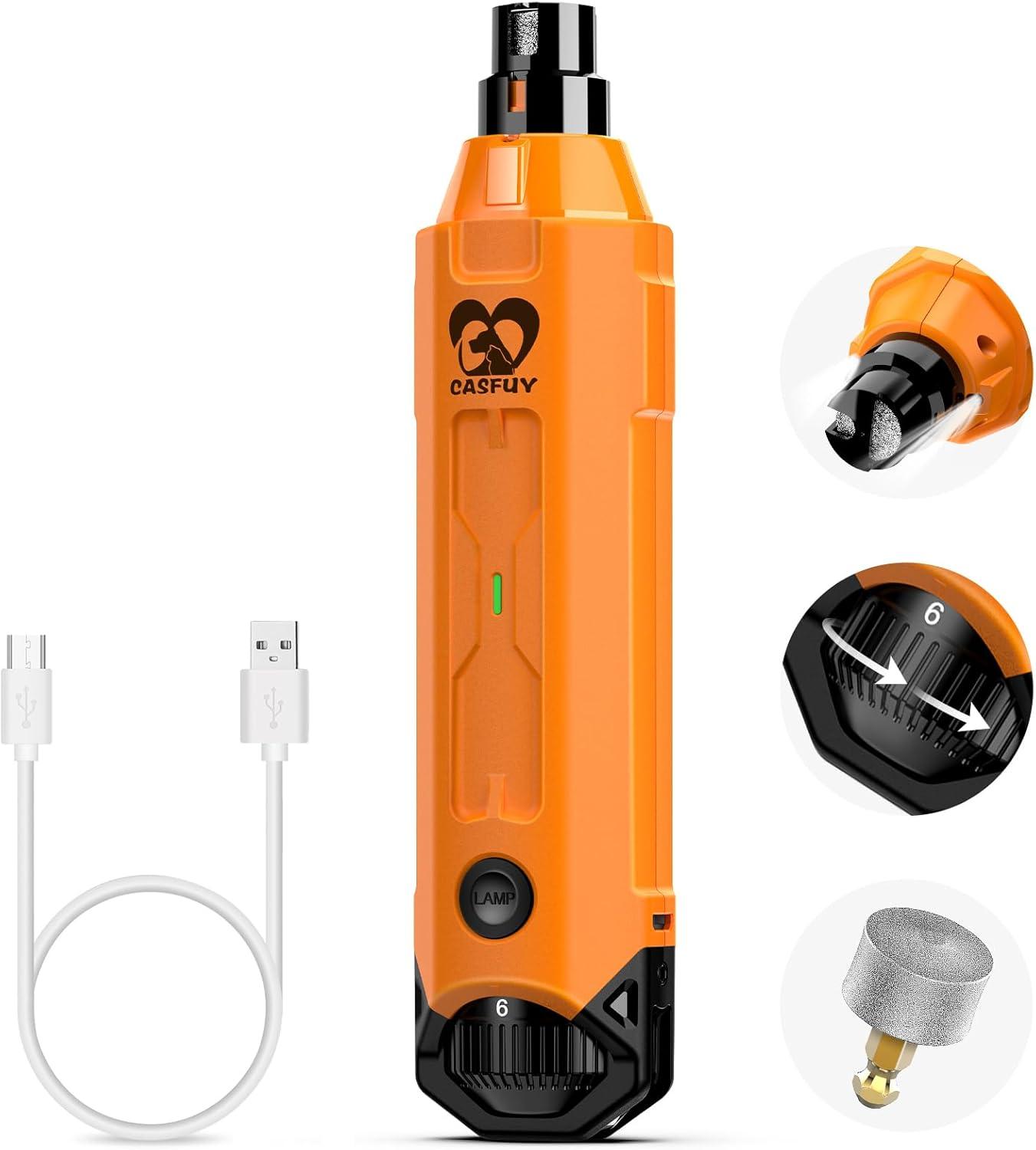 Surprising Quietness of Casfuy 6-Speed Nail Grinder: Painless, Rechargeable for All Sizes Tested in 2023