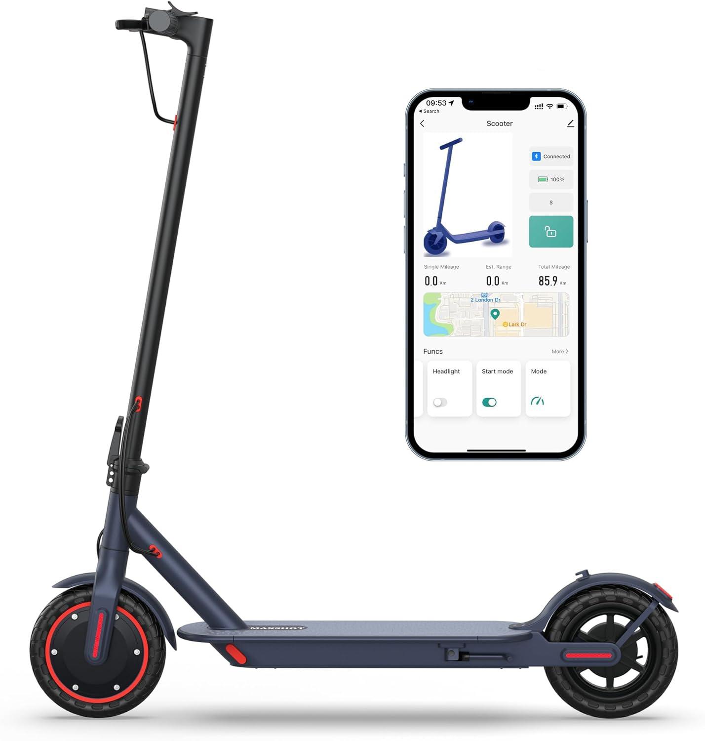 Electric Scooter Showdown: 8.5-Inch Tires, 22mph, 500W, 28-Mile, Folding, Suspension, App