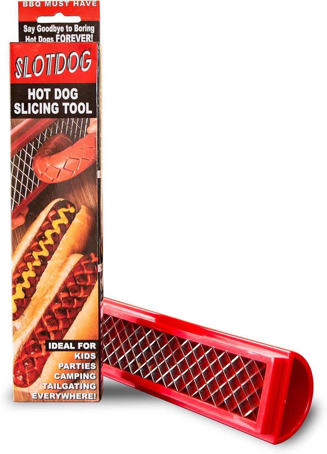 SLOTDOG Hot Dog Slicer Showdown: Tested in Grilling, Red Blades