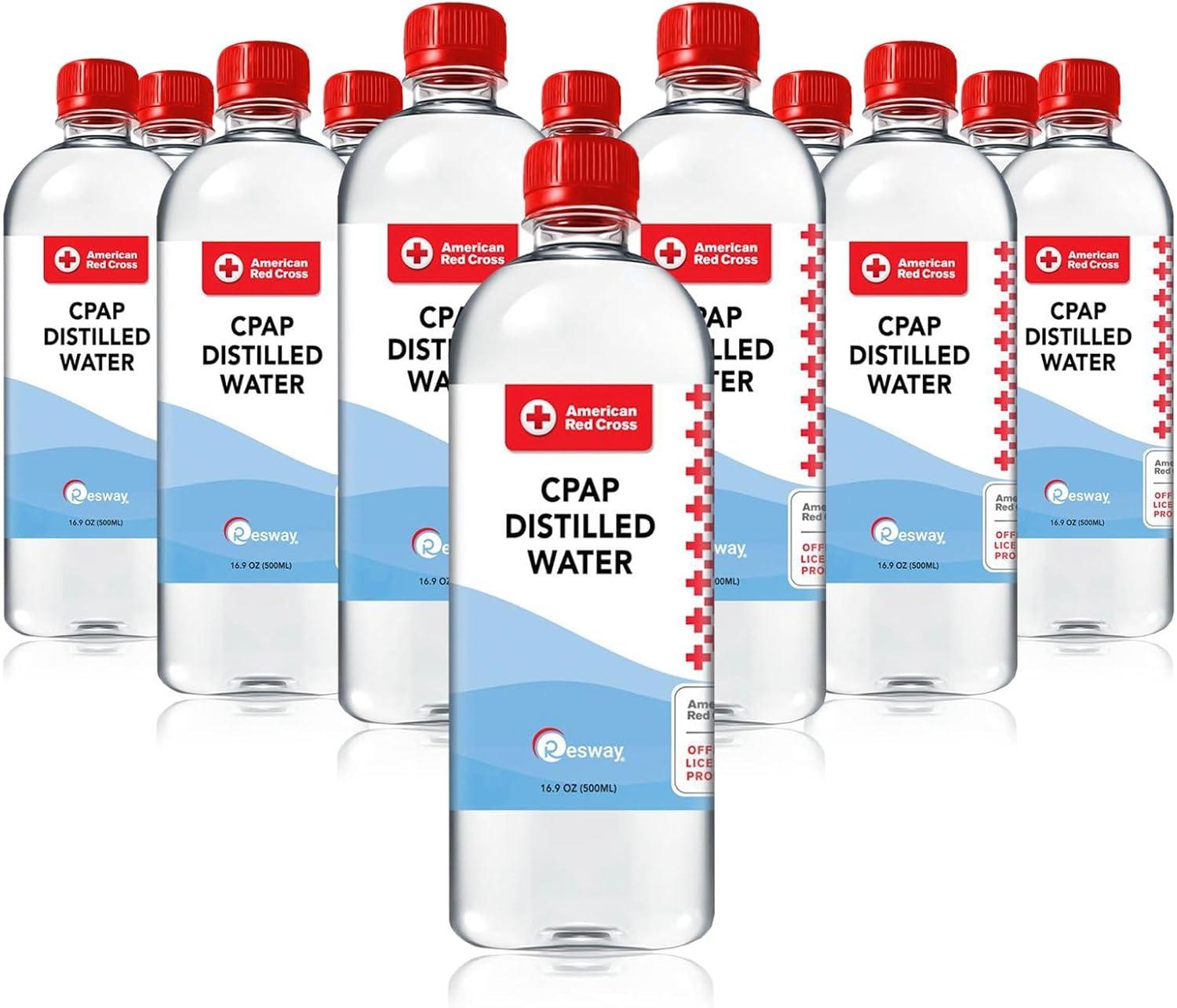 Resway Distilled Water: Surprising Tested Travel Bottles for Medical Machines (12 Pack)