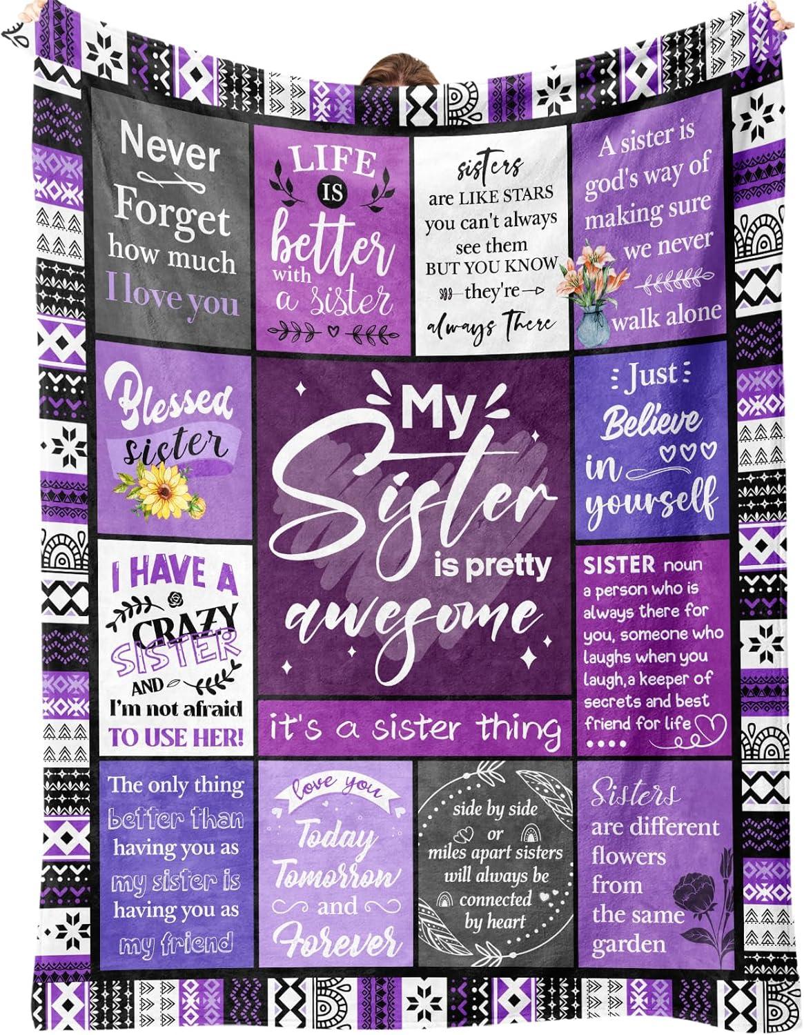 Surprising Sister Blanket (60x50) vs. Birthday Gift - Seasonal Versatility, Soft ( Tested )