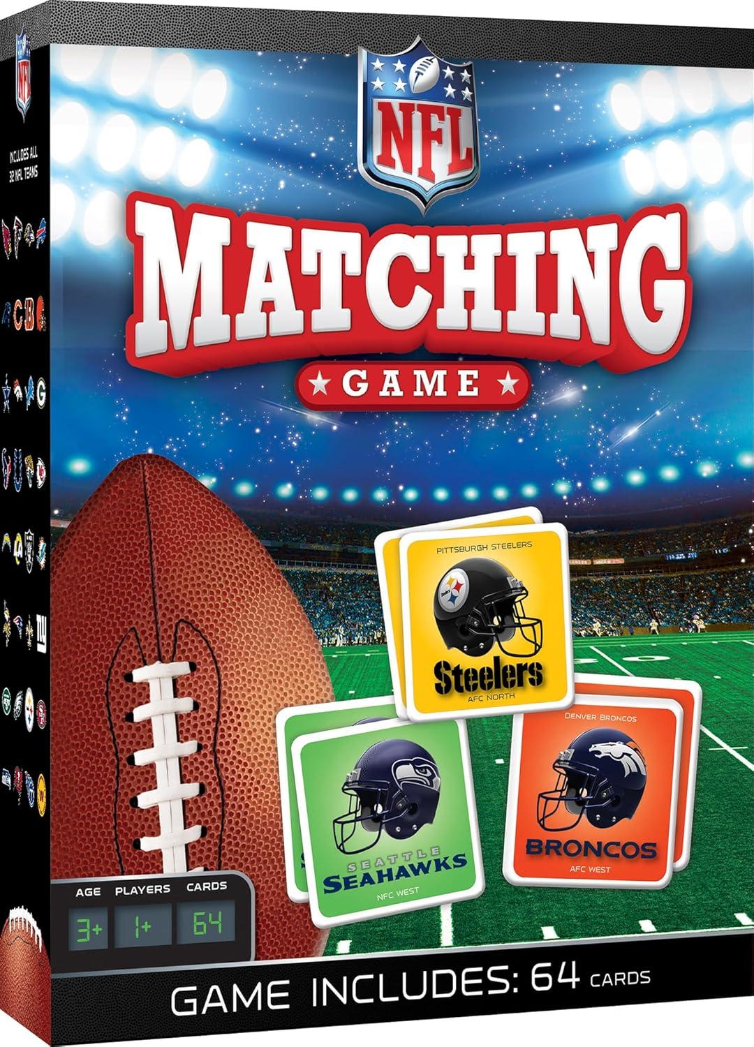 MasterPieces NFL Matching Game, For Ages 3+ Tested: Surprising Family Fun