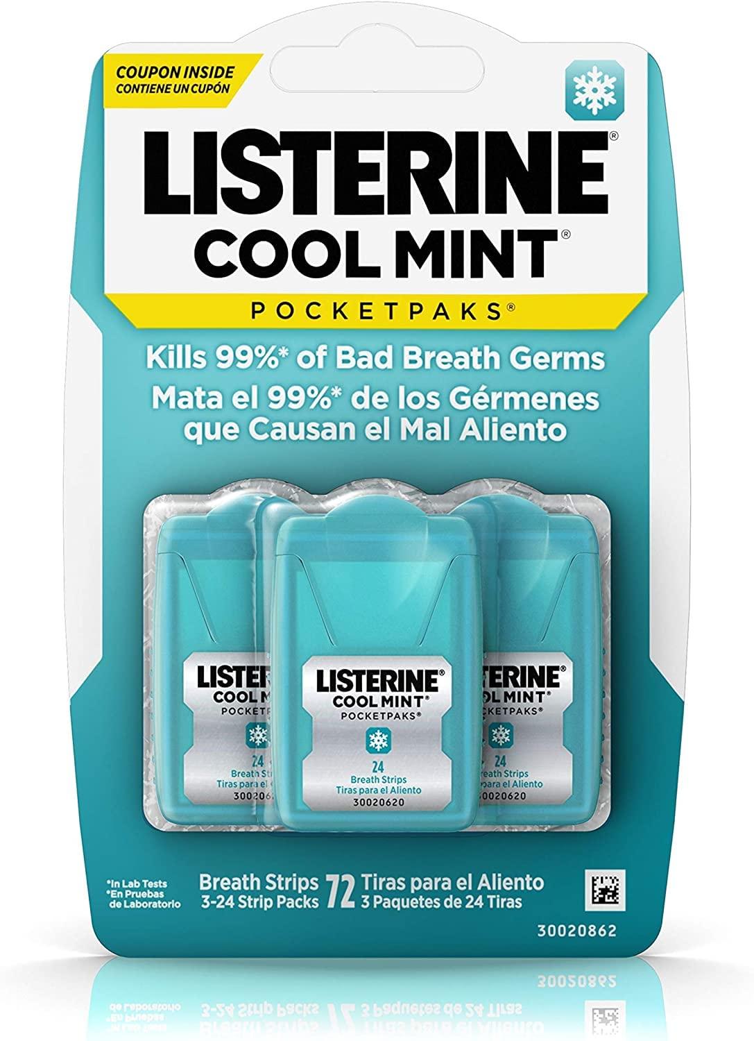 Listerine Cool Mint Pocketpaks: Tested 24 Count vs. Travel-Sized Mouthwash
