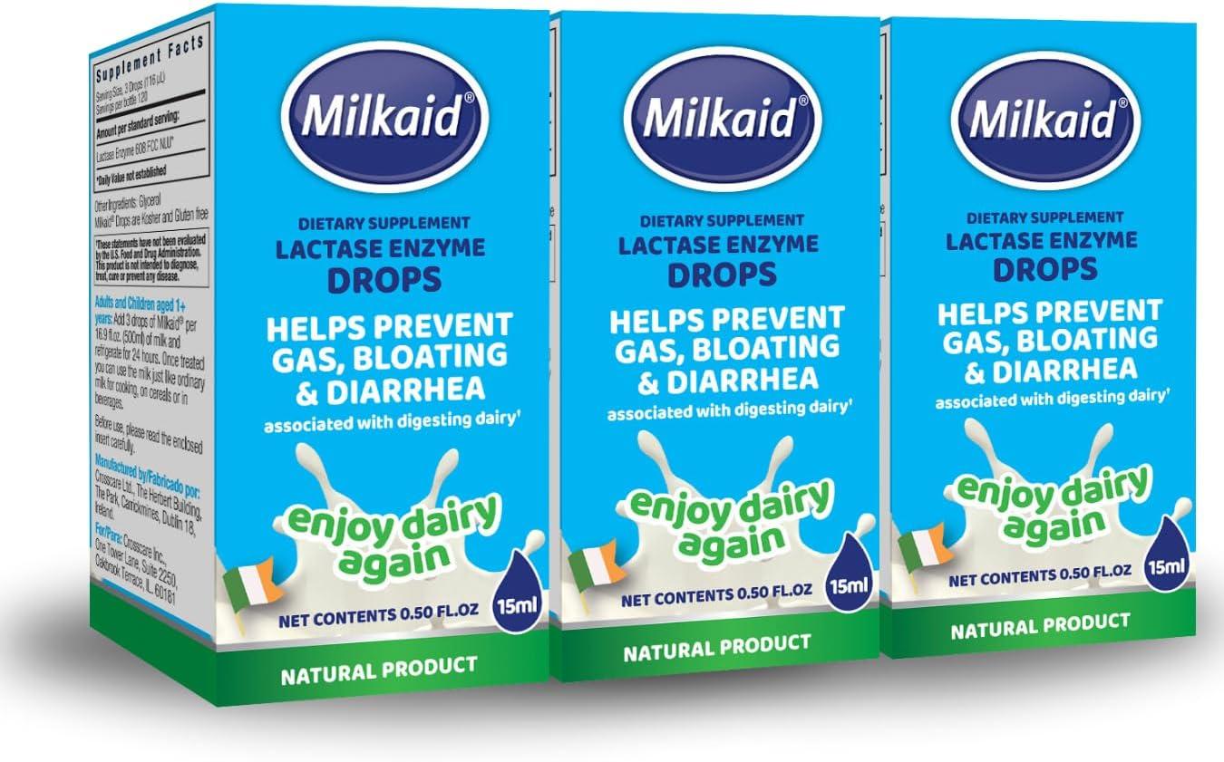 Showdown: Milkaid Tested (Fast-Acting, No Artificial Flavor, 0.5 Fl Oz) for Dairy Digestive Needs
